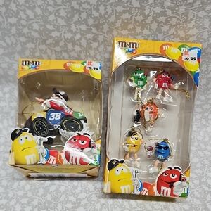 2007 Peanut M&M Christmas Ornament Lot